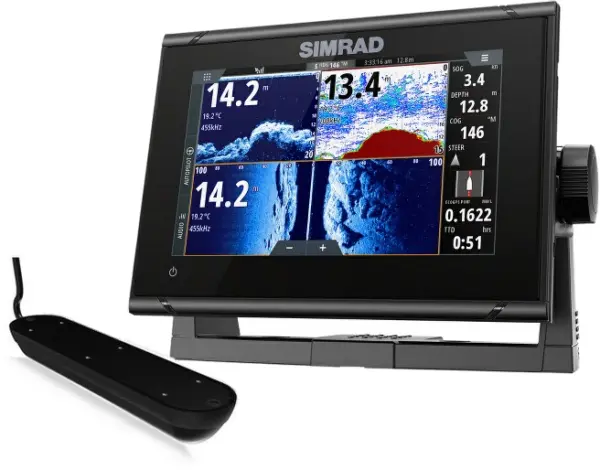 Simrad - GO7 XSR 7 inch chartplotter with 3 in 1 Active imaging transducer & C-Map Australia/ New Zealand Chart Card