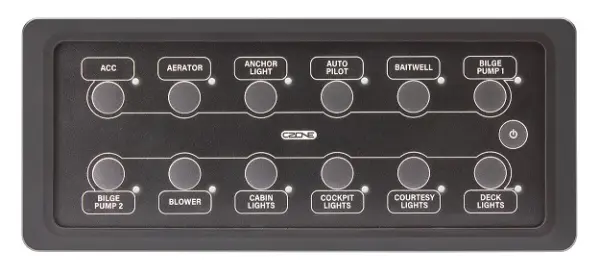 CZone 12-Way Waterproof Keypad - Landscape