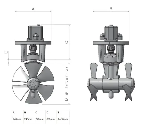 Max Power CT HYD 325 (19cc) Hydraulic Tunnel Thruster - Image 2