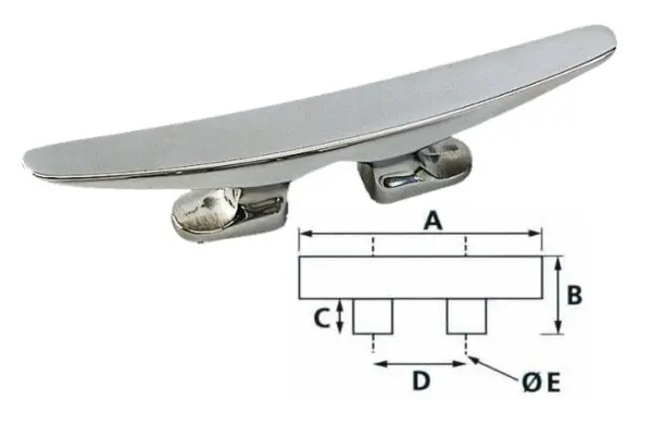 Stainless Steel Cleat - 190mm