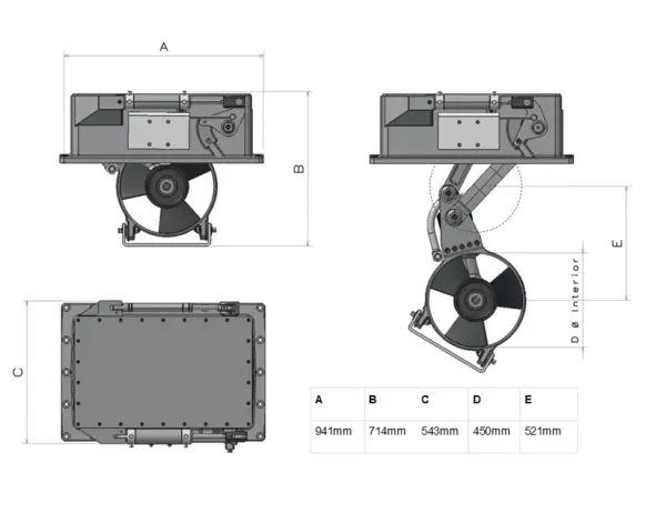 Max Power Hydraulic Retractable Thruster R450 - Image 2
