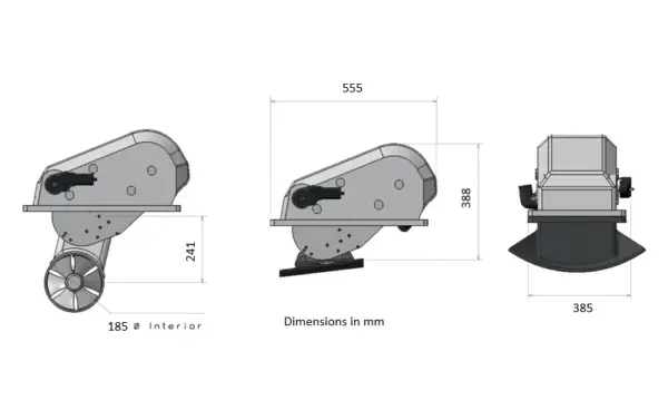 Max Power Compact Retract 85 - Electric Retractable Tunnel Thruster - Image 2