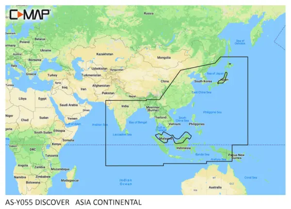 M-AS-Y055-MS  Asia Continental Discover Chart Card