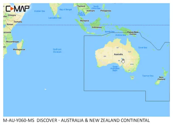 M-AU-Y060-MS - Australia/ New Zealand Discover Chart Card