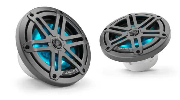 JL Audio - M3 6.5 inch Speakers - Gunmetal Sports Grill with LED Lighting