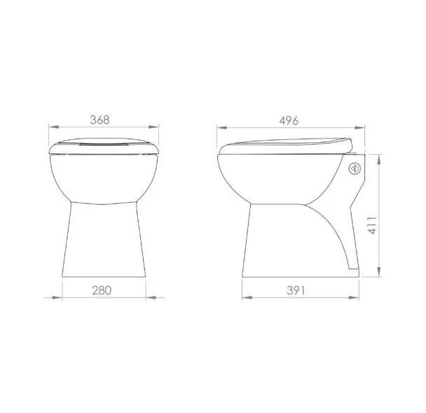 Sanimarin 41 Toilet - Quiet Range Standard Height - Image 3