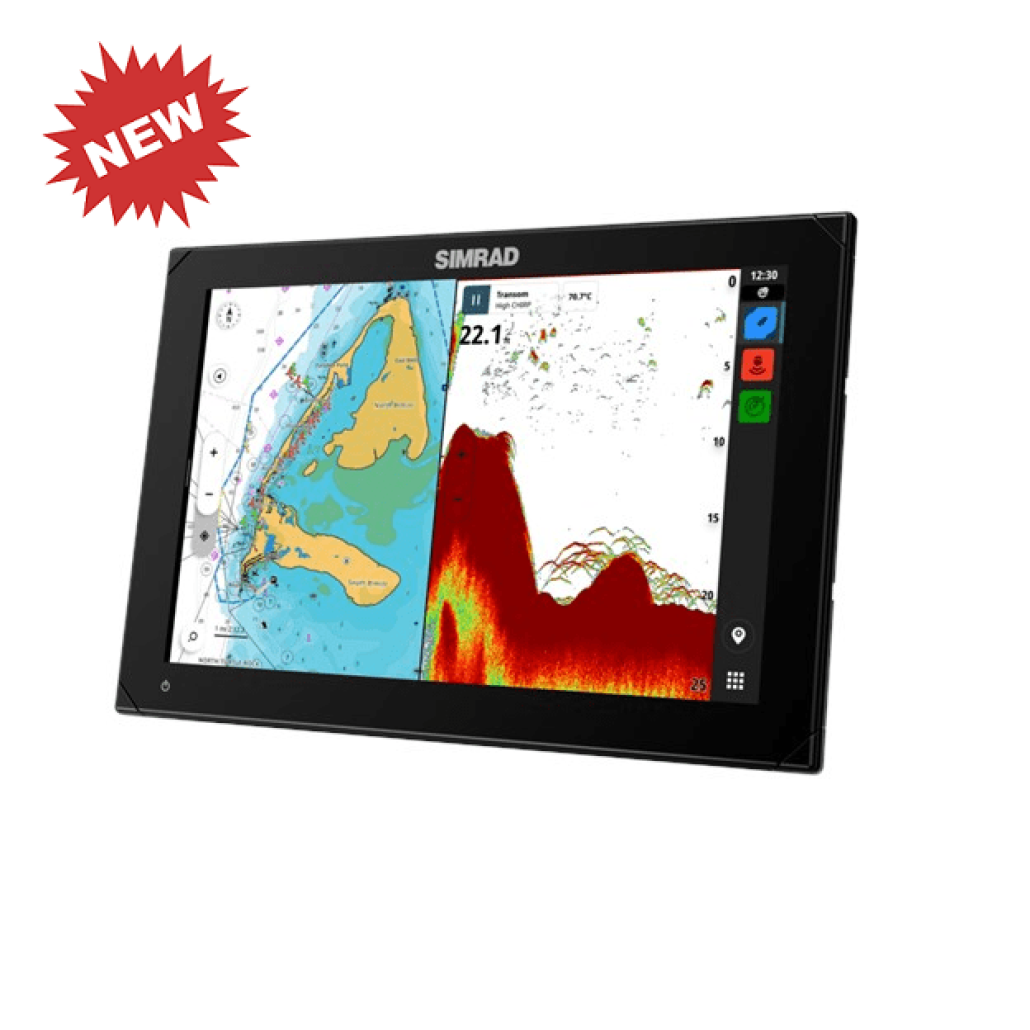 Simrad - NSX 3012 - 12 inch chartplotter with 3 in 1 Active imaging ...